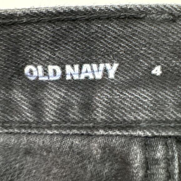 Old Navy Women's High Rise Cut Off Shorts Black Rigid Denim SZ 4 Boho Versatile - Picture 6 of 8